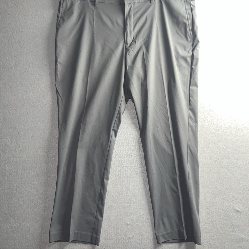 PGA TOUR Men's Golf Pants 42x30 Flat Front Stretch Gray Summer